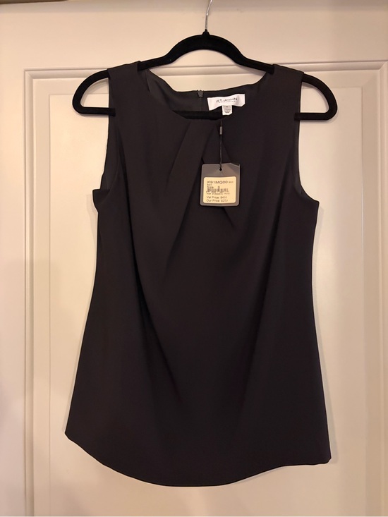 St. John Collection Tops - St. John Collection Sleeveless Draped Silk Blend Blouse NWT Size S